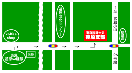 荏原支部　地図